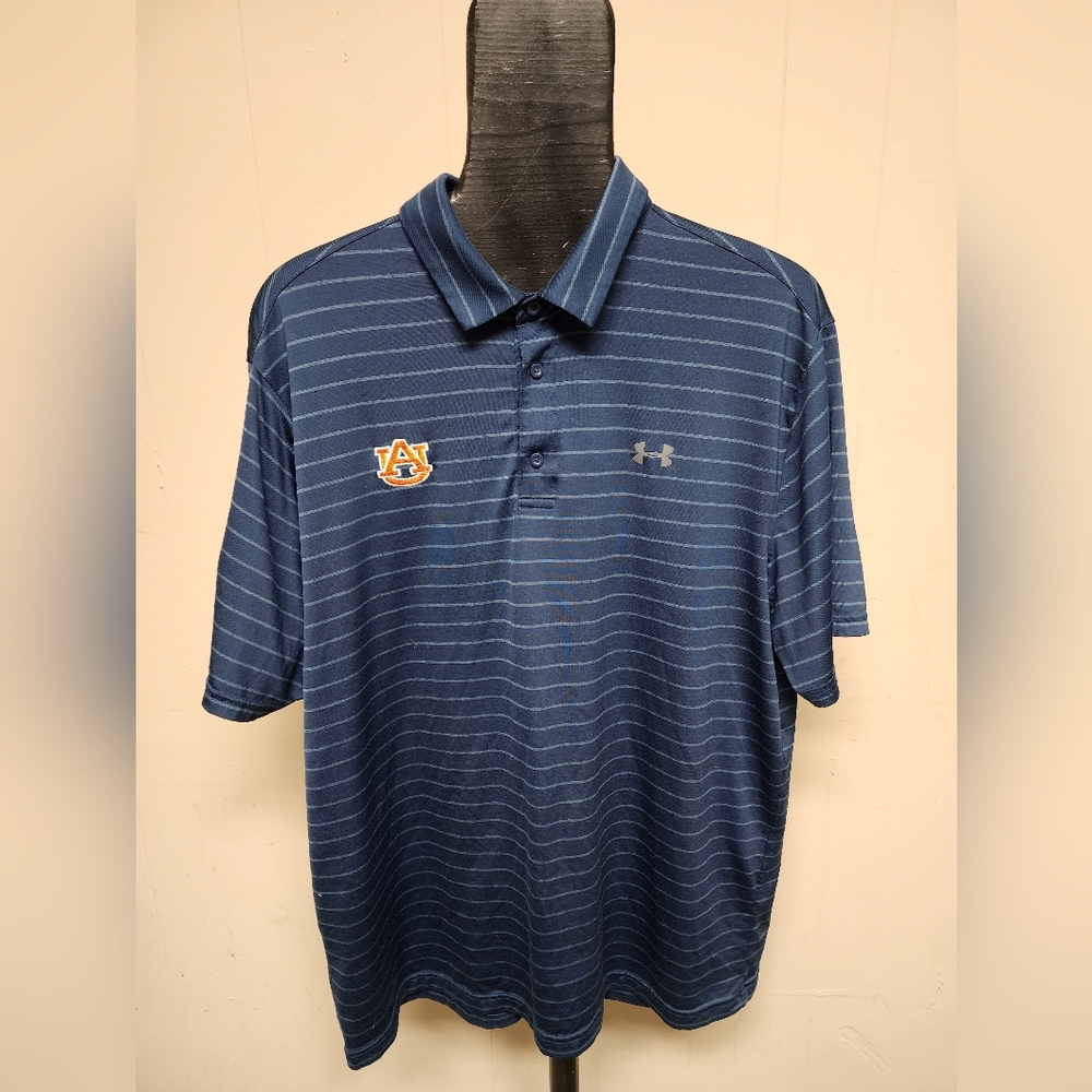 Under Armour Men's XL Auburn University 2019 NCAA Final Four Blue Polo Shirt